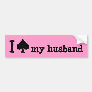 I (spade) my husband bumper sticker