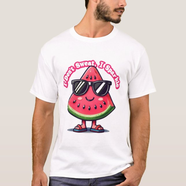 I Sparkle – Cute & Confident Summer Quote T-Shirt (Front)
