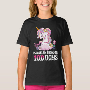 I Sparkled Through 100 Days of School Unicorn T-Shirt
