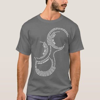 I Speak Drummer Paradiddle Drum Rudiment RLRR LRLL T-Shirt