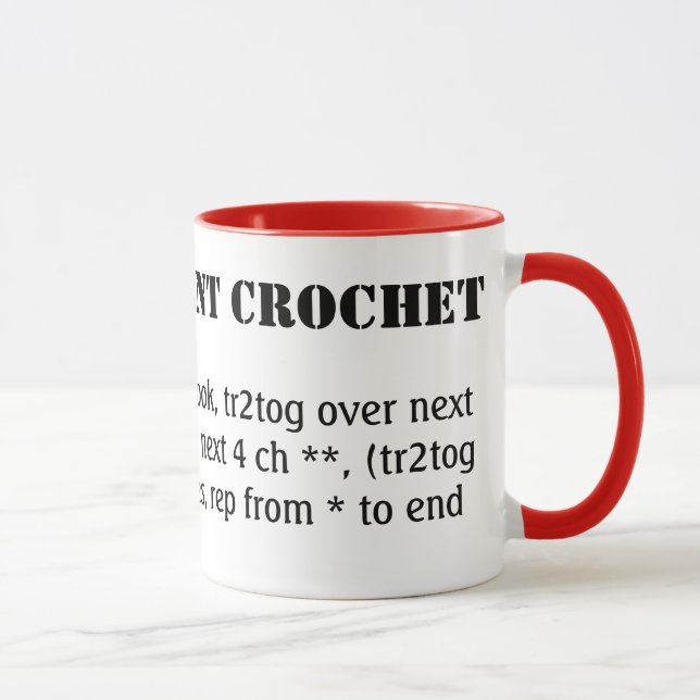 I speak fluent crochet mug (Right)
