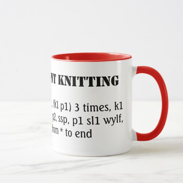 I speak fluent knitting mug (Right)