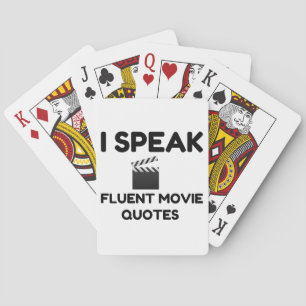 I Speak Fluent Movie Quotes Playing Cards