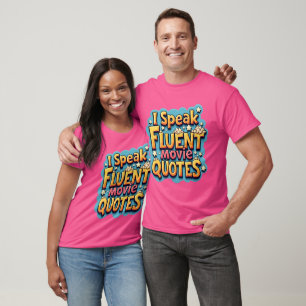 I Speak Fluent Movie Quotes Retro Pop Art T-Shirt