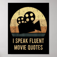 I Speak Fluent Movie Quotes Vintage Funny Movie Lo