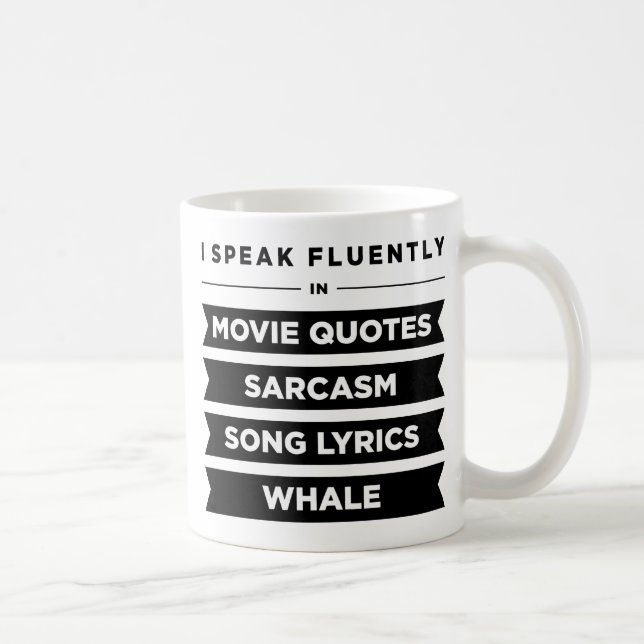 I Speak Fluently In Coffee Mug (Right)