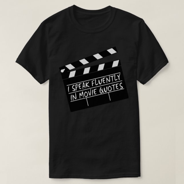 I speak fluently in movie quotes Essential T-Shirt (Design Front)