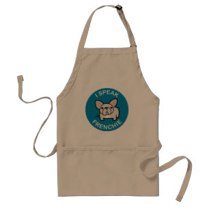 I Speak Frenchie - Blue Standard Apron