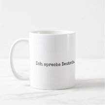 I speak German, Ich spreche Deutsch mug