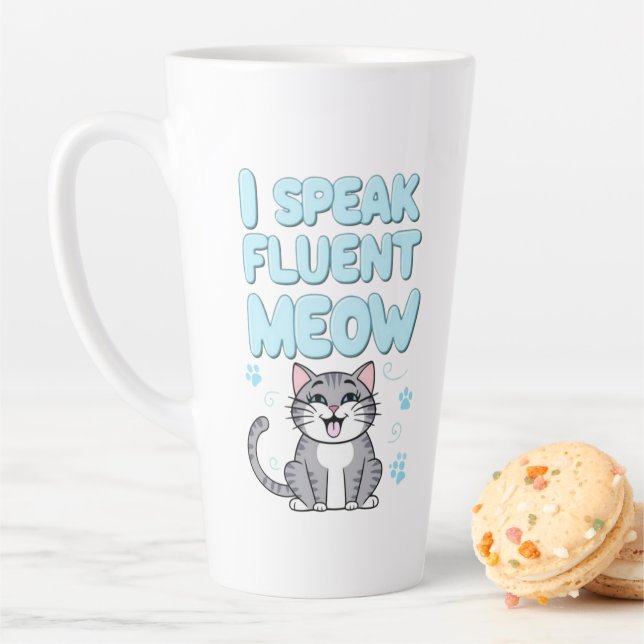 I Speak Meow tasse de café 15oz (En situation)
