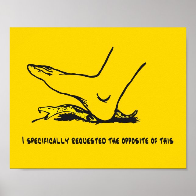 I specifically requested the opposite of this Meme Poster (Front)