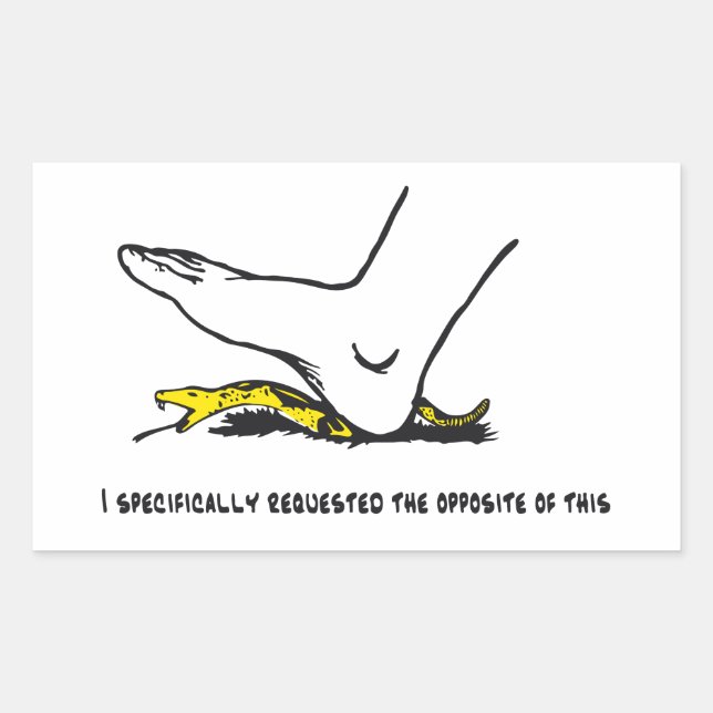 I specifically requested the opposite of this Meme Sticker (Front)