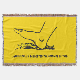 I specifically requested the opposite of this Meme Throw Blanket