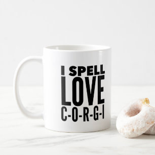 I Spell Love C-O-R-G-I Coffee Mug