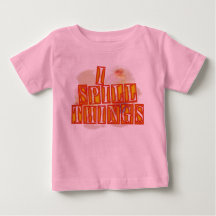 I Spill Things pink baby T-shirt