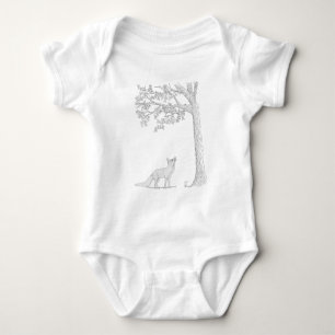 I Spot the squirrel Baby Bodysuit