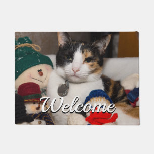 I Spy A Calico Welcome Doormat