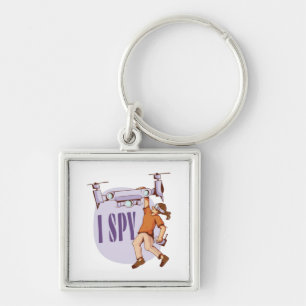 I Spy For Drone Pilots and Drone Kids Keychain