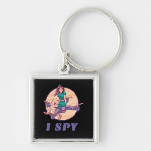 I Spy Spy Drone For Girls Keychain