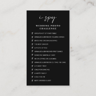 I Spy Wedding Game   Share The Love QR Code Enclosure Card