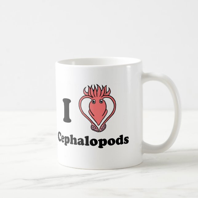 I Squid Cephalopods Coffee Mug (Right)