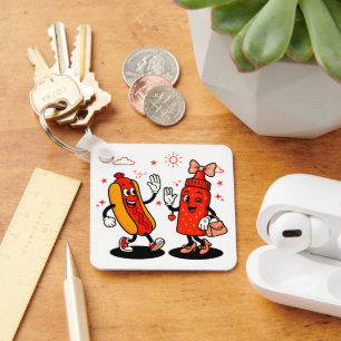 I Squirt On Juicy Wieners Adult Humour Funny Keychain