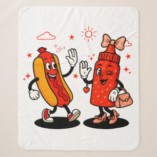I Squirt On Juicy Wieners Adult Humour Funny Sherpa Blanket