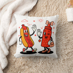 I Squirt On Juicy Wieners Adult Humour Funny Throw Pillow