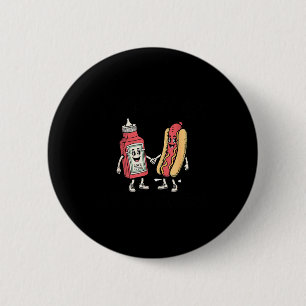 I Squirt On Juicy Wieners Hot Dog Funny Joke Retro 2 Inch Round Button