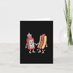 I Squirt On Juicy Wieners Hot Dog Funny Joke Retro Card