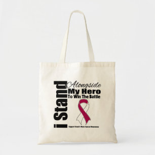 I Stand Alongside My Hero Head and Neck Cancer Tote Bag