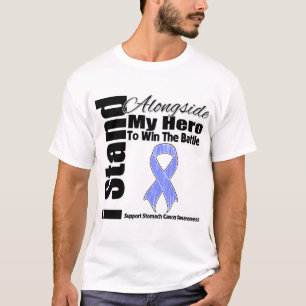 I Stand Alongside My Hero Stomach Cancer T-Shirt