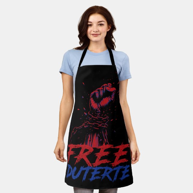I Stand For Duterte Free DU30 Free Duterte Apron (Worn)
