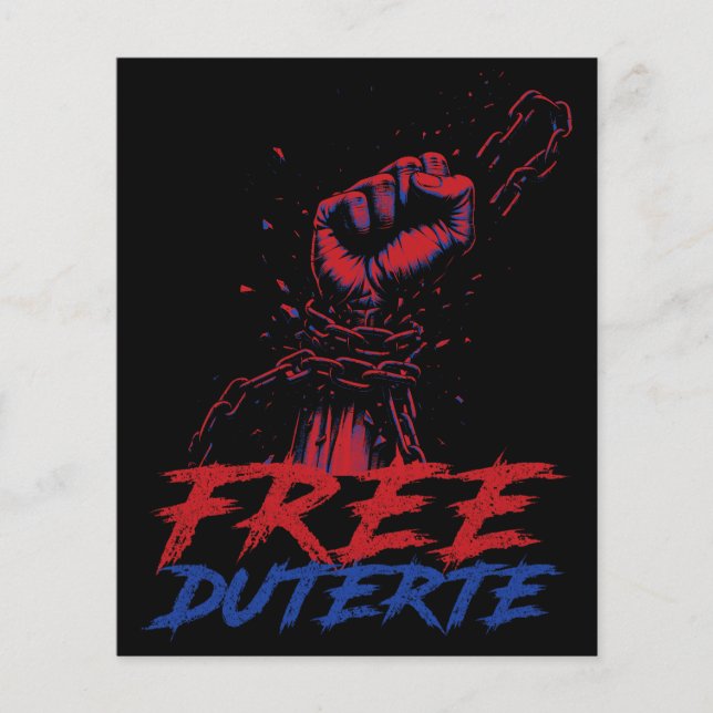 I Stand For Duterte Free DU30 Free Duterte Flyer (Front)