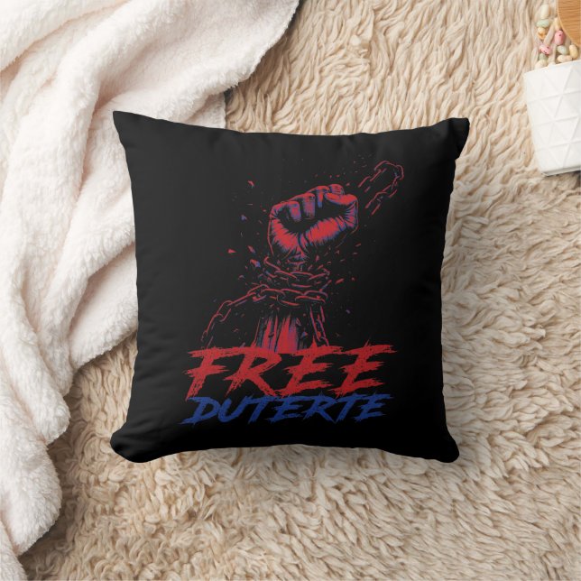 I Stand For Duterte Free DU30 Free Duterte Throw Pillow (Blanket)