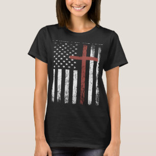 I Stand for the Flag and Kneel for the Cross T-Shirt