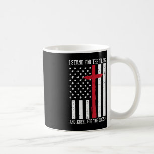 I Stand For The Flag Kneel For Cross Memorial Day  Coffee Mug