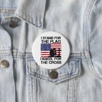 I Stand for The Flag Kneel for The Cross Flag USA