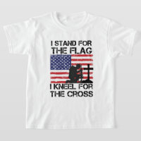 I Stand for The Flag Kneel for The Cross Flag USA