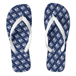 I Stand In Israel - For Him Flip Flops