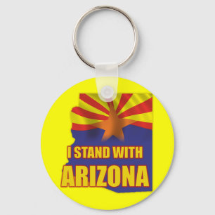 I stand with Arizona Keychain