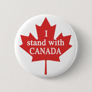 I stand with Canada 2 Inch Round Button