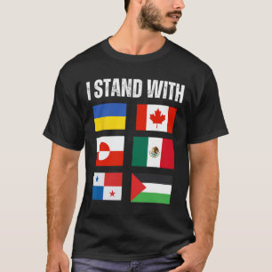 I Stand With Canada Greenland Mexico Panama Gaza U T-Shirt