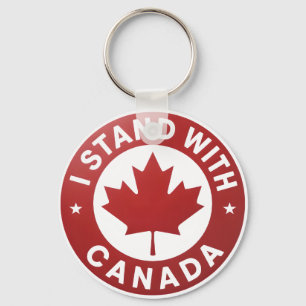 I stand with Canada Keychain