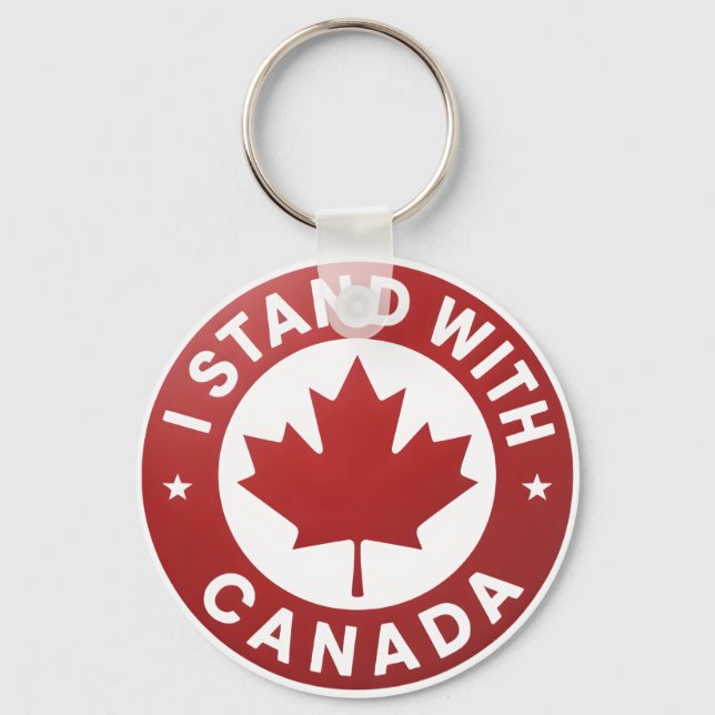 I stand with Canada Keychain (Front)