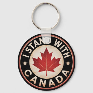 I stand with Canada Keychain