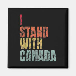 I Stand With Canada Retro Vintage Magnet