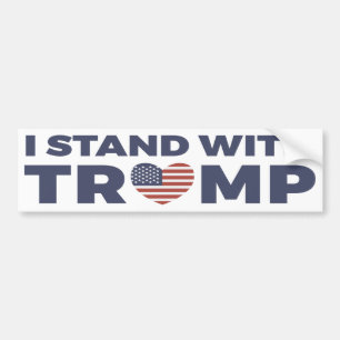 I Stand with Donald Trump Bumper Sticker