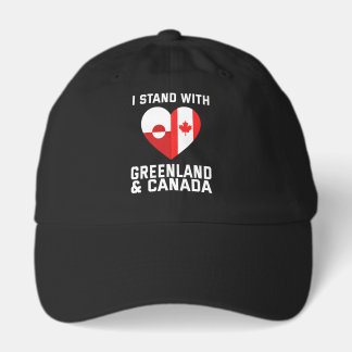 I Stand With Greenland And Canada Trucker Hat