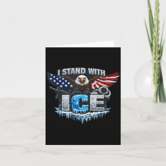I stand with ice support ice  card